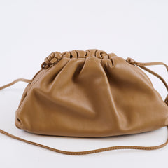 Bottega Veneta Mini Pouch Bag Tan Brown
