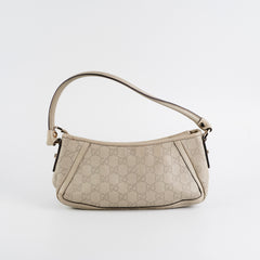 Gucci Ivory Guccissima D Ring Shoulder Bag
