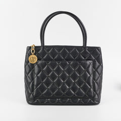 Chanel Madelion Black Caviar Tote