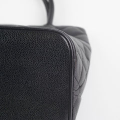 Chanel Madelion Black Caviar Tote