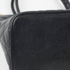 Chanel Madelion Black Caviar Tote