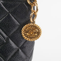 Chanel Madelion Black Caviar Tote
