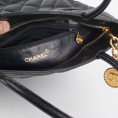 Chanel Madelion Black Caviar Tote