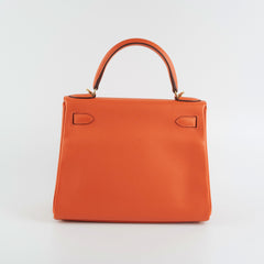Hermes Kelly 28 Evercolor Feu X Stamp (2016)