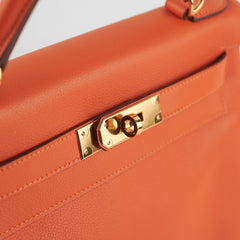 Hermes Kelly 28 Evercolor Feu X Stamp (2016)