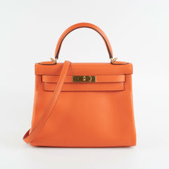 Hermes Kelly 28 Evercolor Feu X Stamp (2016)