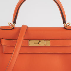 Hermes Kelly 28 Evercolor Feu X Stamp (2016)