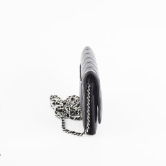 Chanel Caviar Wallet on Chain WOC Black