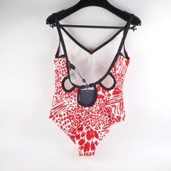 Louis Vuitton One Piece Swim Suit Red/White 38