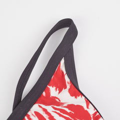 Louis Vuitton One Piece Swim Suit Red/White 38