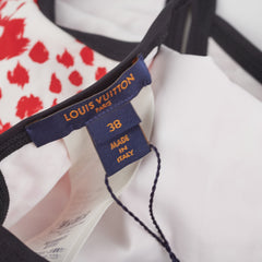 Louis Vuitton One Piece Swim Suit Red/White 38