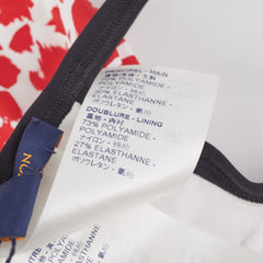 Louis Vuitton One Piece Swim Suit Red/White 38