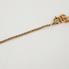 Chrisitan Dior Gold Logo Necklace Costume Jewellery