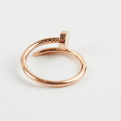 Cartier Small Model Juste Un Clou Ring Pink Gold Size 49