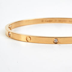 Cartier Love Size 17 Small 6 Diamond Bracelet 2021