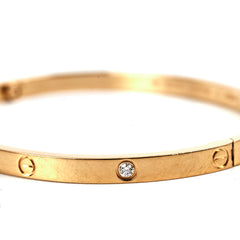 Cartier Love Size 17 Small 6 Diamond Bracelet 2021