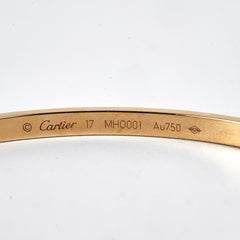Cartier Love Size 17 Small 6 Diamond Bracelet 2021