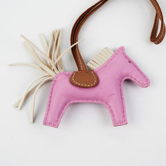 Hermes Pink Rodeo PM mauve sylvestre / craie / chai
