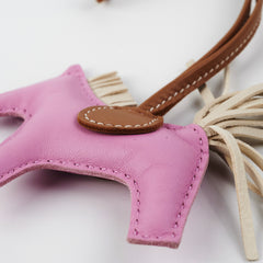 Hermes Pink Rodeo PM mauve sylvestre / craie / chai