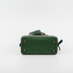 Christian Dior Green Mini Top Handle Bag