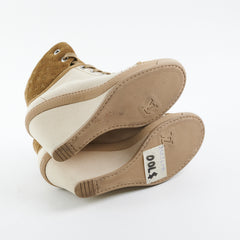 Louis Vuitton Batignolles Wedge Canvas Sneakers 36.5 Beige