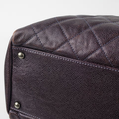 Chanel Dark Purple Caviar Shoulder Bag