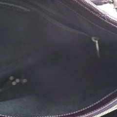 Chanel Dark Purple Caviar Shoulder Bag