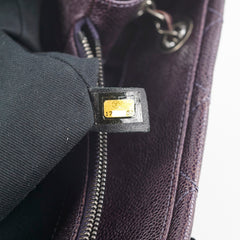 Chanel Dark Purple Caviar Shoulder Bag