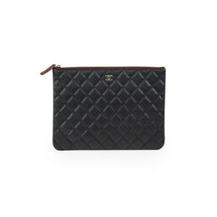 Chanel Large Black Caviar O Case
