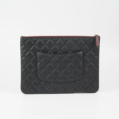 Chanel Large Black Caviar O Case