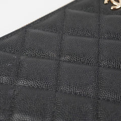 Chanel Large Black Caviar O Case