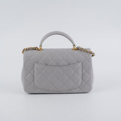 ITEM 28 - Chanel Mini Rectangular Grey Top Handle