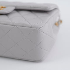 ITEM 28 - Chanel Mini Rectangular Grey Top Handle