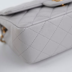 ITEM 28 - Chanel Mini Rectangular Grey Top Handle