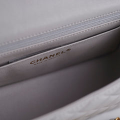 ITEM 28 - Chanel Mini Rectangular Grey Top Handle