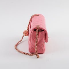 Chanel Crush Mini Rectangular Bright Pink Microchipped 2022