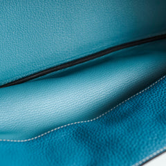 Hermes JPG Shoulder Birkin Blue Jean PHW - I Square Stamp