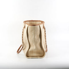Chanel Deauville Small Beige Tote