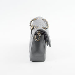 Chanel Classic Small Caviar Flap Grey 29 Series