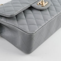 Chanel Classic Small Caviar Flap Grey 29 Series