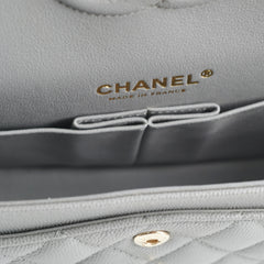 Chanel Classic Small Caviar Flap Grey 29 Series