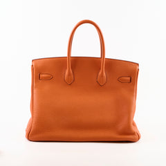 Hermes Birkin 35 Orange PHW - R Square