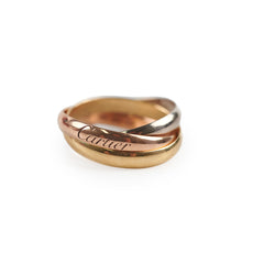 Cartier Trinity Tricolor Ring Size 48