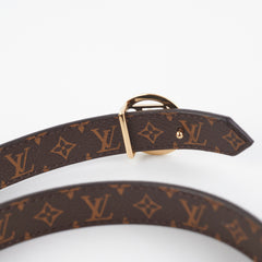 Louis Vuitton 20mm Reversible Logo Monogram 75cm Belt