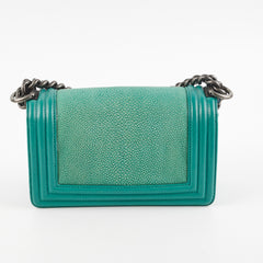 Chanel Small Turqoise Stingray Boy