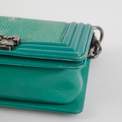 Chanel Small Turqoise Stingray Boy