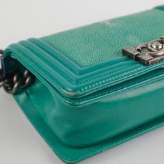Chanel Small Turqoise Stingray Boy