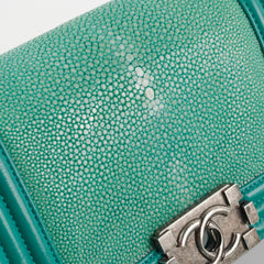 Chanel Small Turqoise Stingray Boy