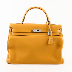 Hermes Kelly 35 Clemence Moutarde- P Square