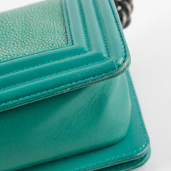 Chanel Small Turqoise Stingray Boy